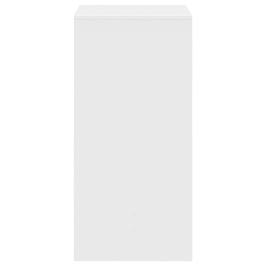 Bartafel 51x50x103,5 cm bewerkt hout wit