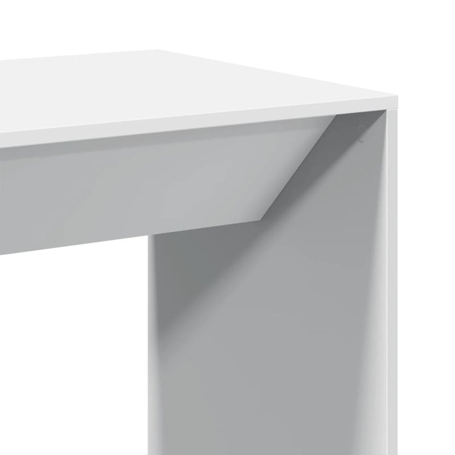 Bartafel 51x50x103,5 cm bewerkt hout wit