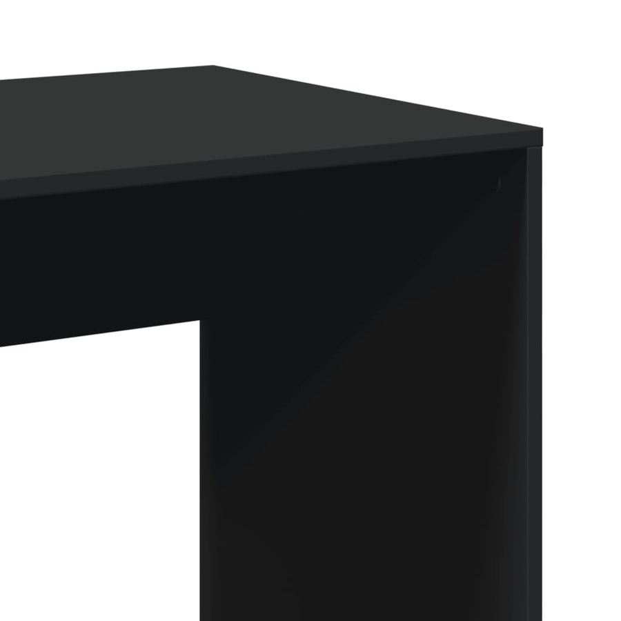 Bartafel 51x50x103,5 cm bewerkt hout zwart