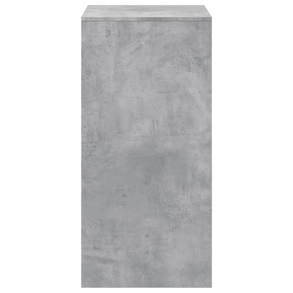 Bartafel 51x50x103,5 cm bewerkt hout betongrijs