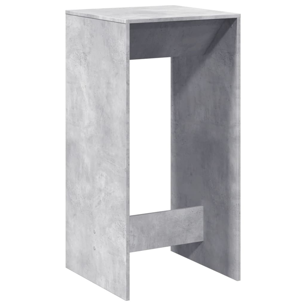 Bartafel 51x50x103,5 cm bewerkt hout betongrijs