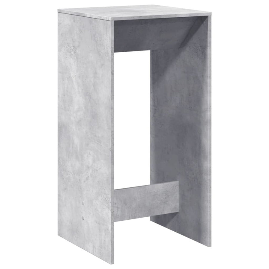 Bartafel 51x50x103,5 cm bewerkt hout betongrijs