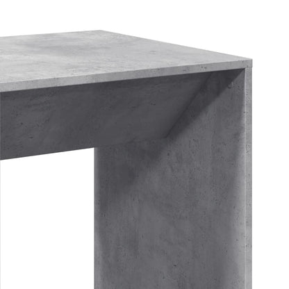 Bartafel 51x50x103,5 cm bewerkt hout betongrijs