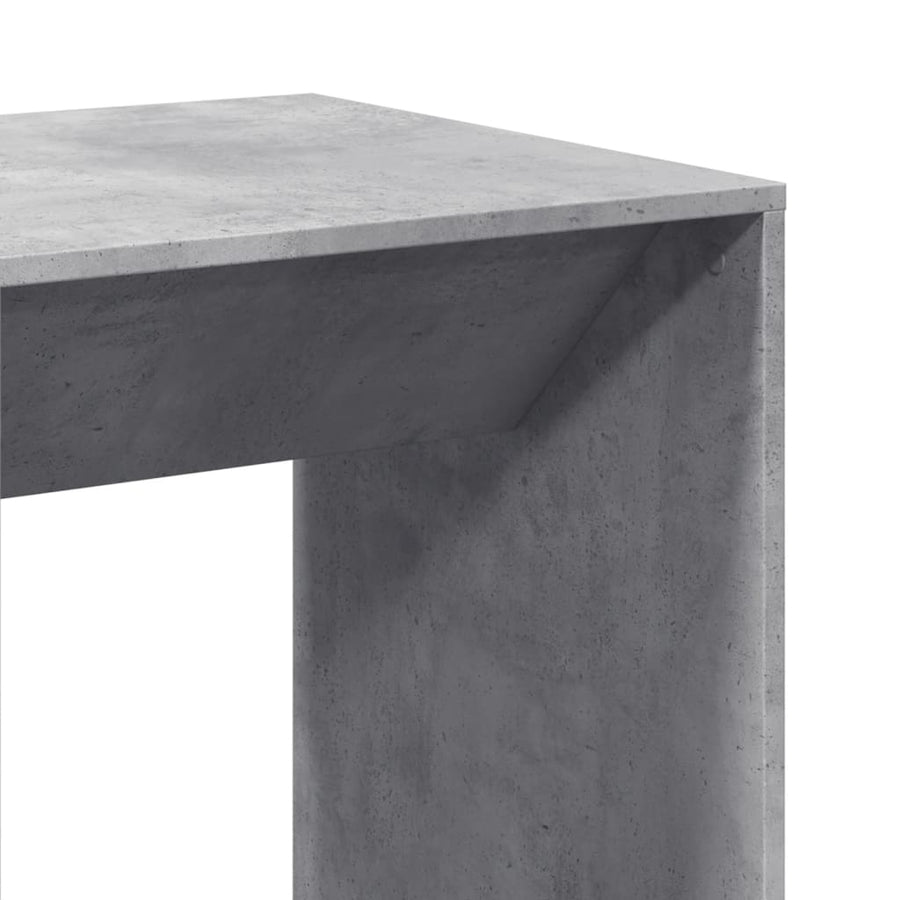 Bartafel 51x50x103,5 cm bewerkt hout betongrijs