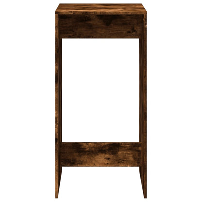 Bartafel 51x50x103,5 cm bewerkt hout gerookt eikenkleur