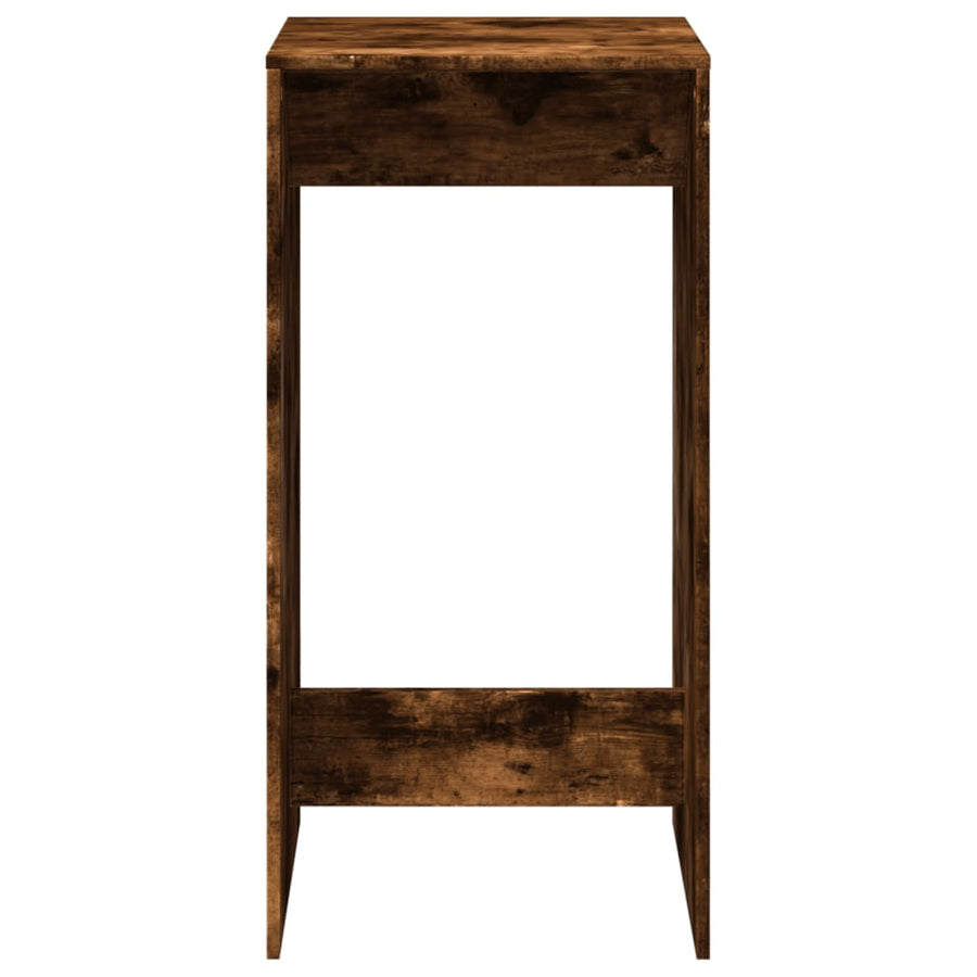 Bartafel 51x50x103,5 cm bewerkt hout gerookt eikenkleur