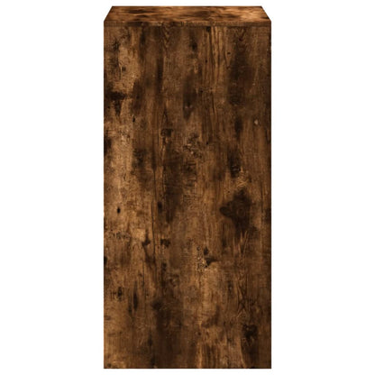 Bartafel 51x50x103,5 cm bewerkt hout gerookt eikenkleur