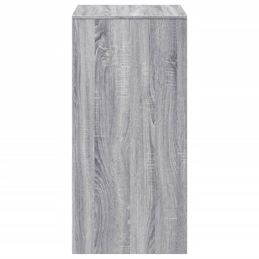 Bartafel 51x50x103,5 cm bewerkt hout grijs sonoma eikenkleurig