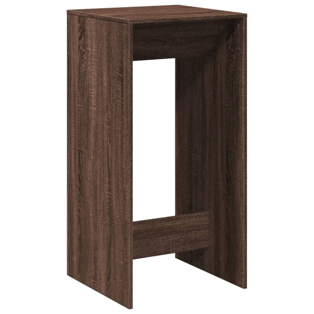 Bartafel 51x50x103,5 cm bewerkt hout bruin eikenkleurig