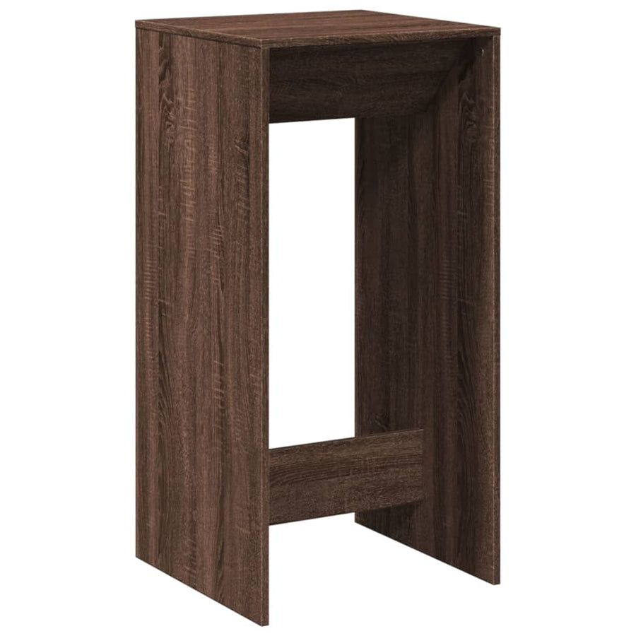 Bartafel 51x50x103,5 cm bewerkt hout bruin eikenkleurig
