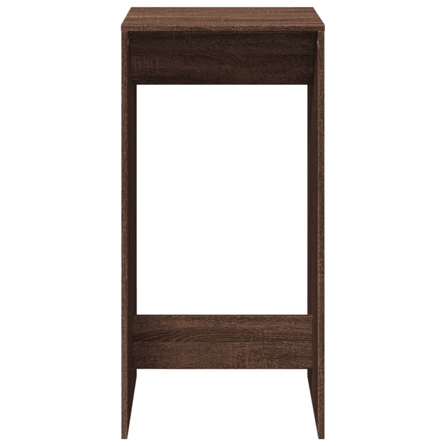 Bartafel 51x50x103,5 cm bewerkt hout bruin eikenkleurig