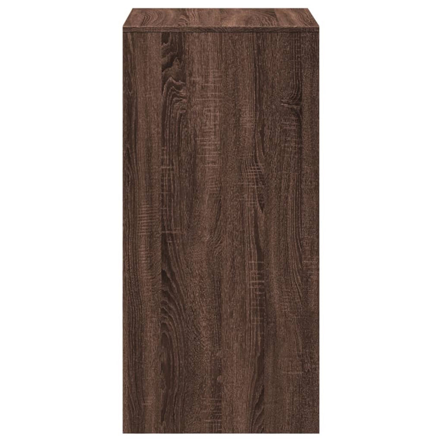 Bartafel 51x50x103,5 cm bewerkt hout bruin eikenkleurig