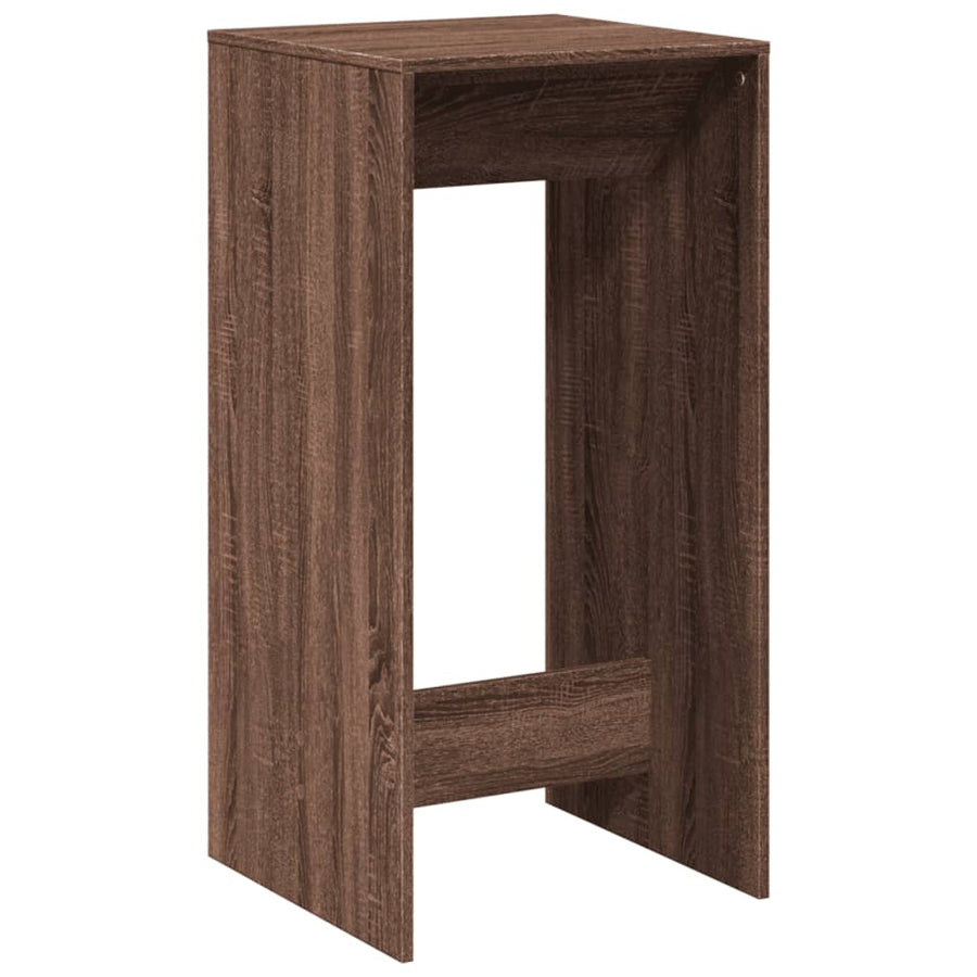 Bartafel 51x50x103,5 cm bewerkt hout bruin eikenkleurig