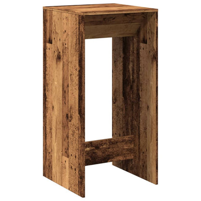 Bartafel 51x50x103,5 cm bewerkt hout oud houtkleurig