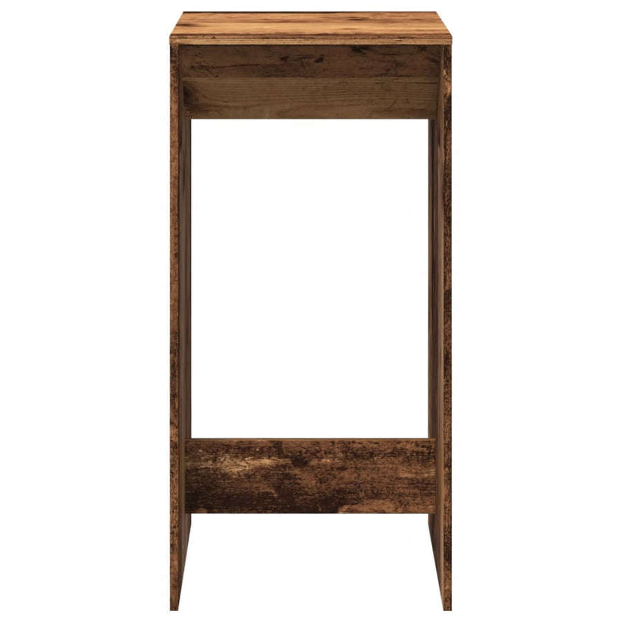 Bartafel 51x50x103,5 cm bewerkt hout oud houtkleurig