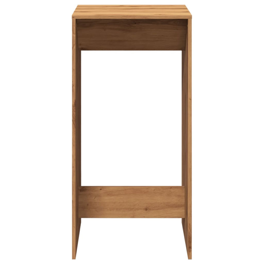 Bartafel 51x50x103,5 cm bewerkt hout artisanaal eikenkleur