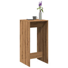 Bar table 51x50x103.5 cm treated wood artisanal oak color