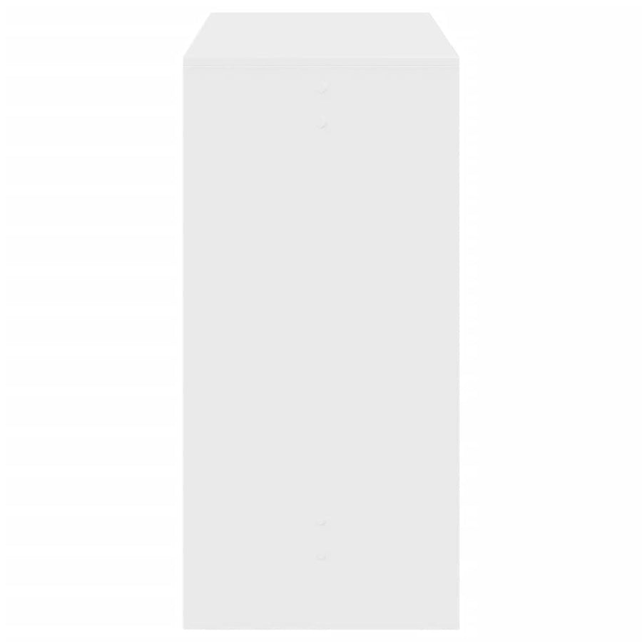 Bartafel 102x50x103,5 cm bewerkt hout wit