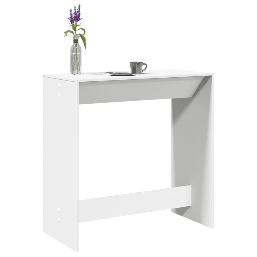 Bartafel 102x50x103,5 cm bewerkt hout wit