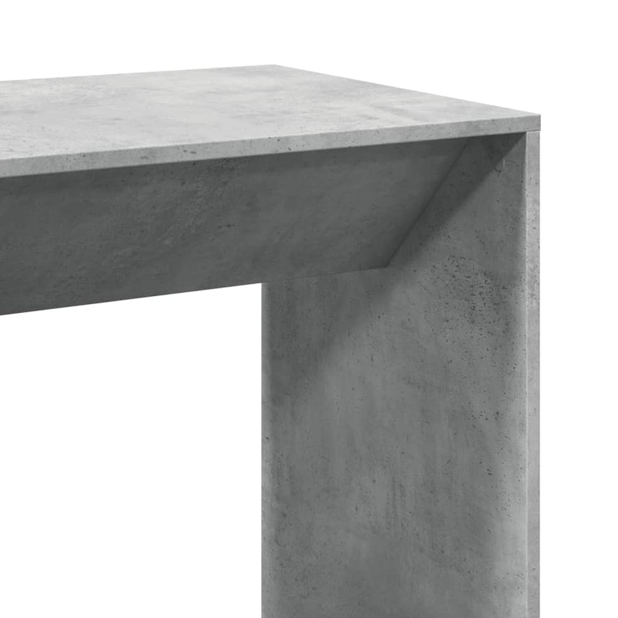 Bartafel 102x50x103,5 cm bewerkt hout betongrijs