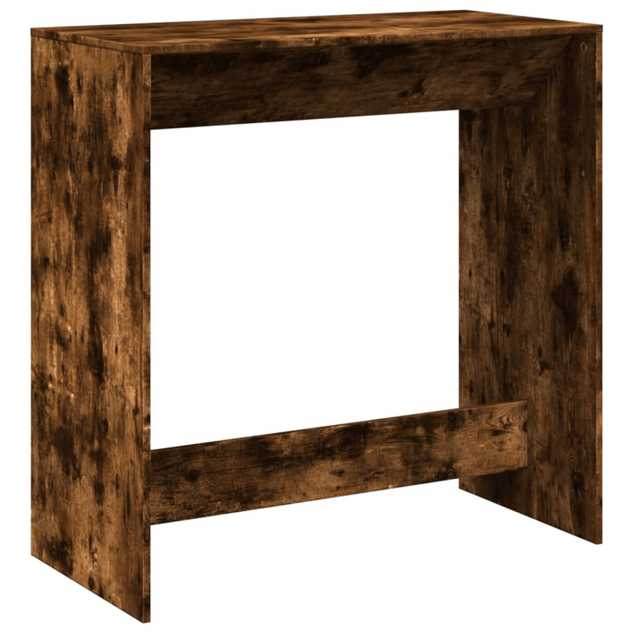 Bartafel 102x50x103,5 cm bewerkt hout gerookt eikenkleur