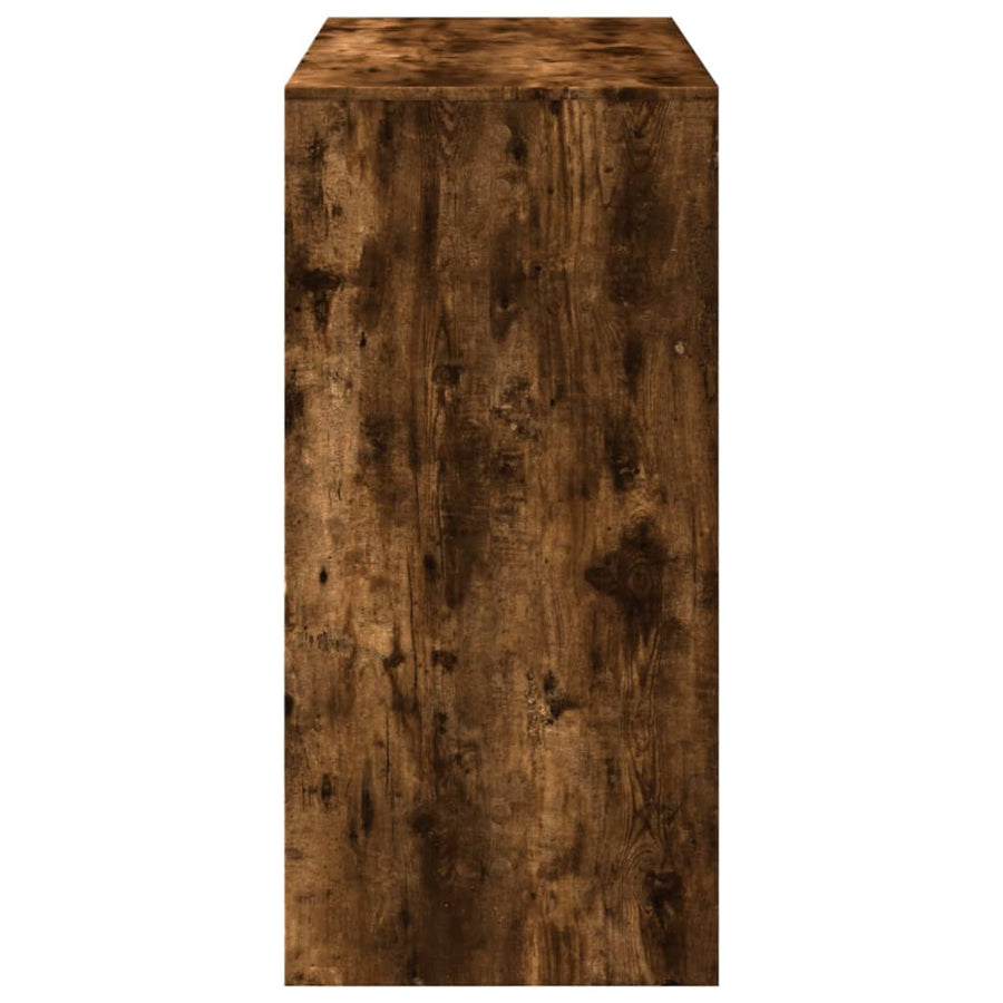 Bartafel 102x50x103,5 cm bewerkt hout gerookt eikenkleur