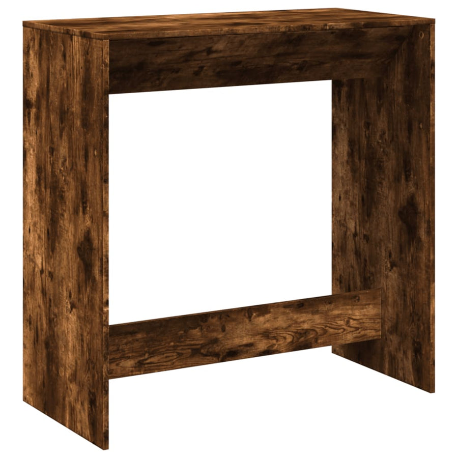 Bartafel 102x50x103,5 cm bewerkt hout gerookt eikenkleur