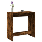 Bar table 102x50x103.5 cm engineered wood smoked oak color