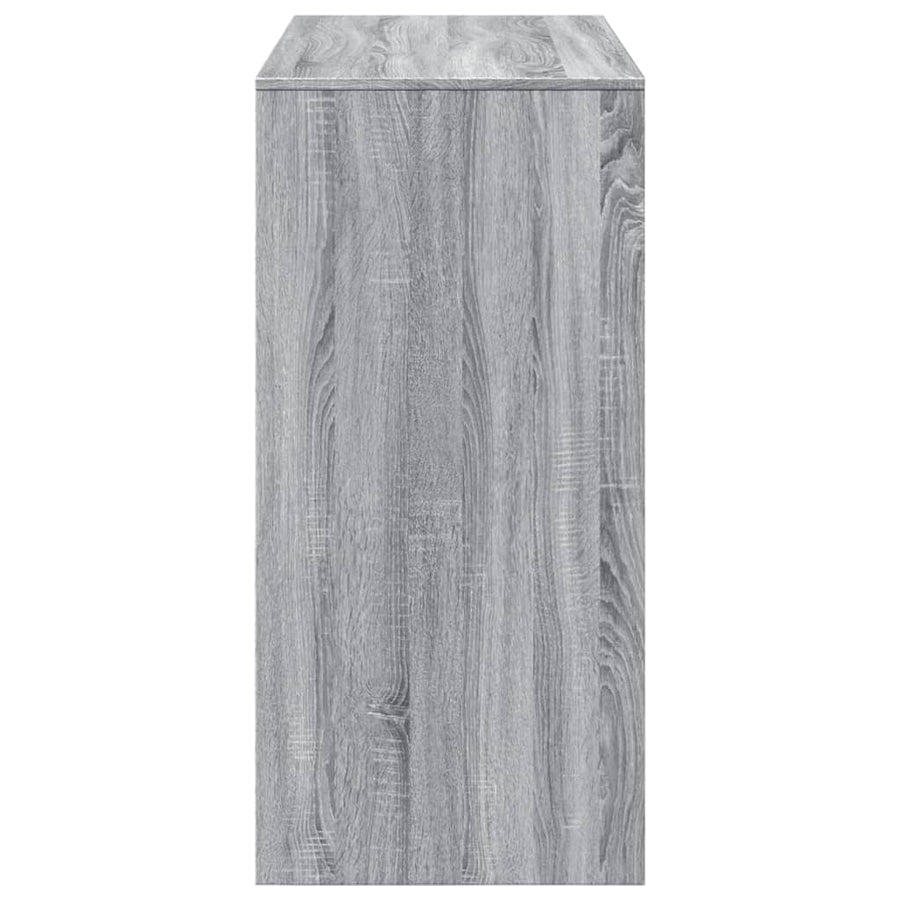 Bartafel 102x50x103,5 cm bewerkt hout grijs sonoma eikenkleur
