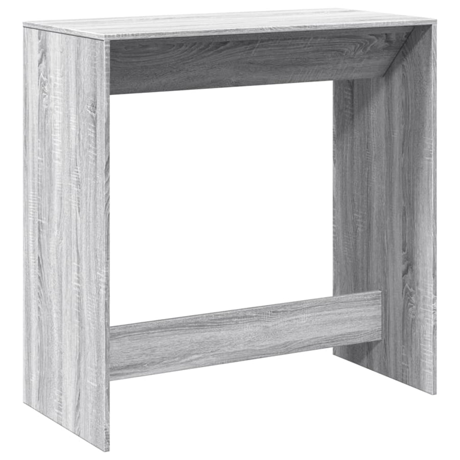 Bartafel 102x50x103,5 cm bewerkt hout grijs sonoma eikenkleur