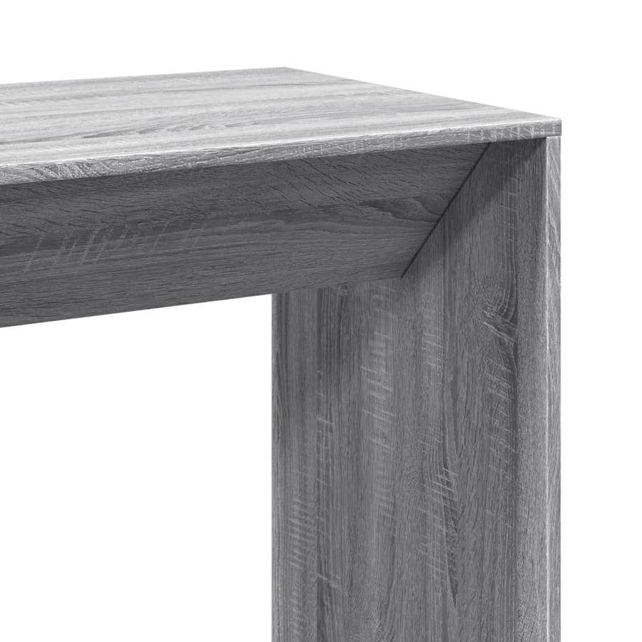 Bartafel 102x50x103,5 cm bewerkt hout grijs sonoma eikenkleur