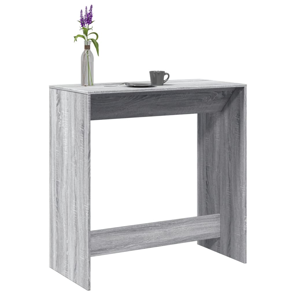 Bartafel 102x50x103,5 cm bewerkt hout grijs sonoma eikenkleur