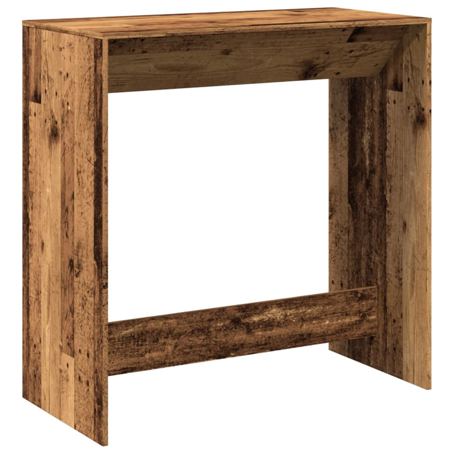 Bartafel 102x50x103,5 cm bewerkt hout oud houtkleurig