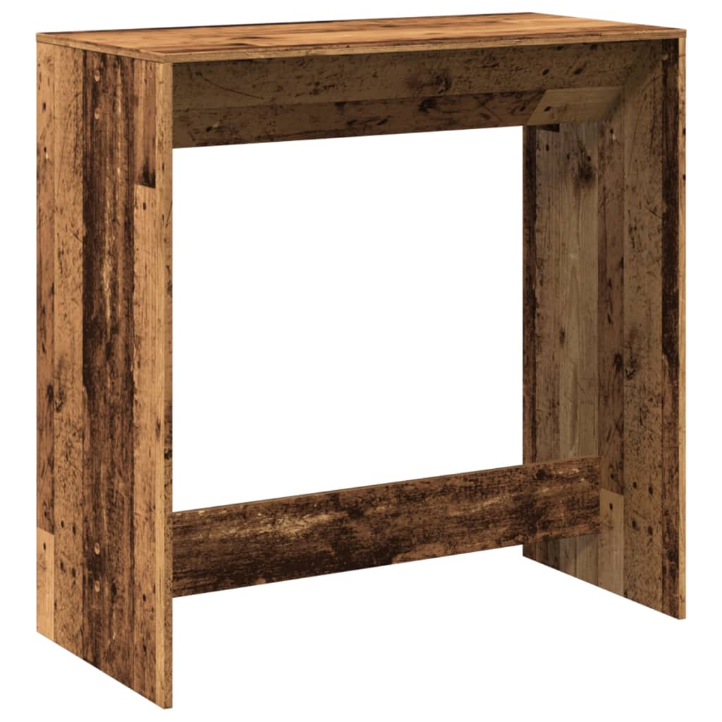 Bartafel 102x50x103,5 cm bewerkt hout oud houtkleurig