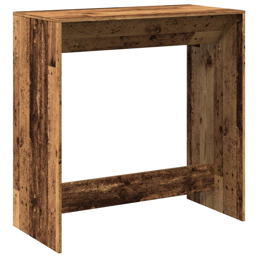 Bartafel 102x50x103,5 cm bewerkt hout oud houtkleurig