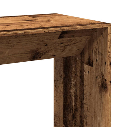 Bartafel 102x50x103,5 cm bewerkt hout oud houtkleurig