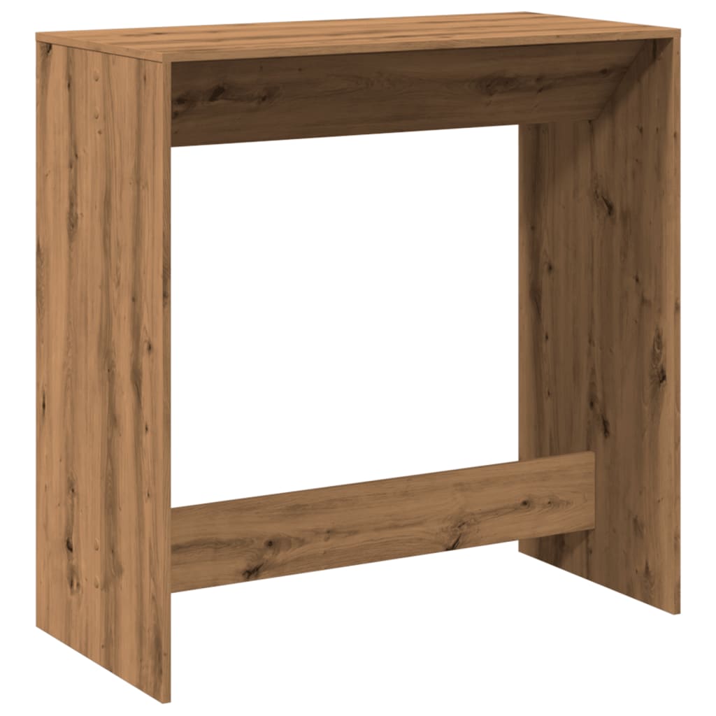 Bartafel 102x50x103,5 cm bewerkt hout artisanaal eikenkleur