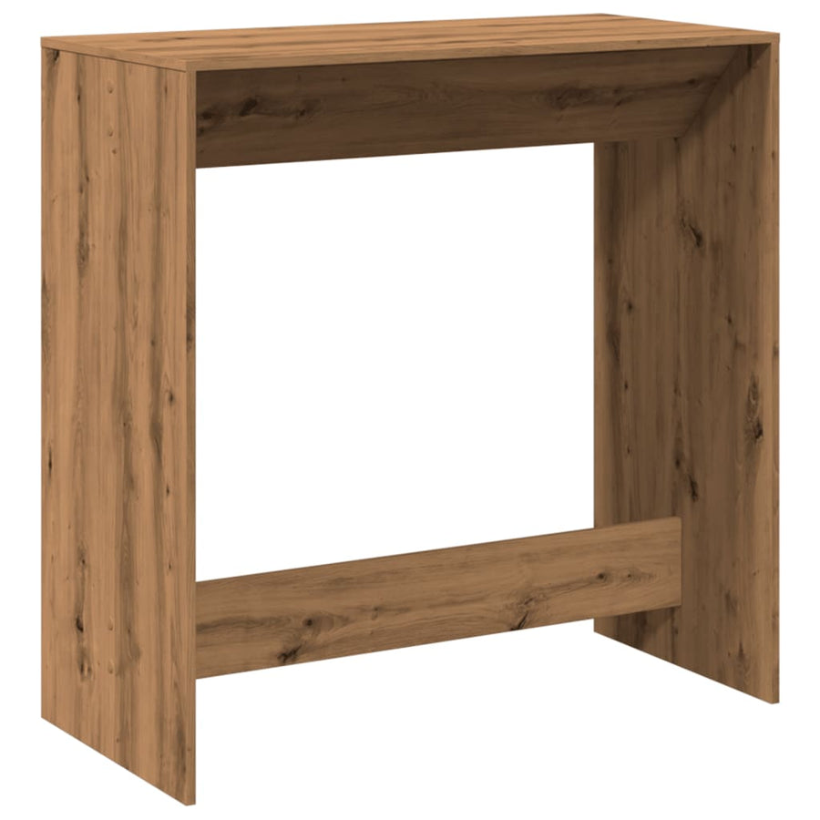 Bartafel 102x50x103,5 cm bewerkt hout artisanaal eikenkleur