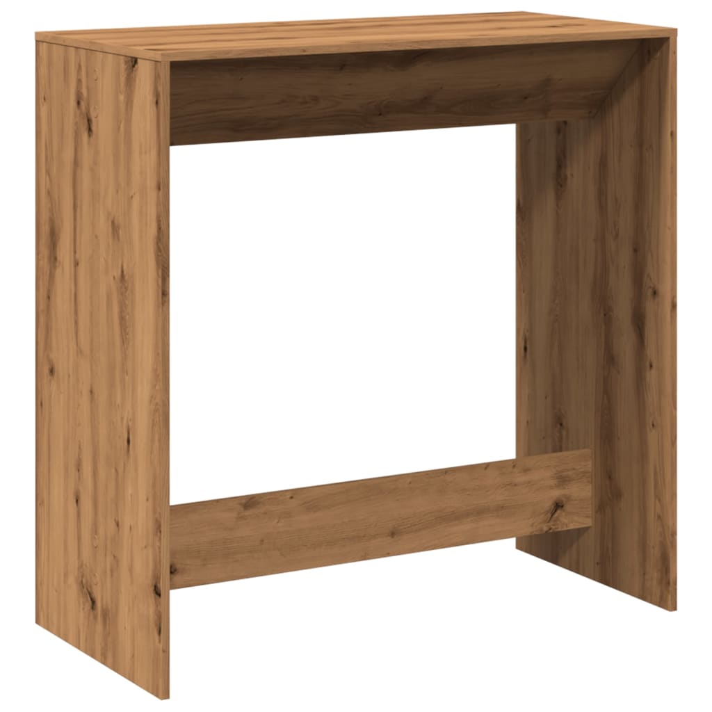 Bartafel 102x50x103,5 cm bewerkt hout artisanaal eikenkleur
