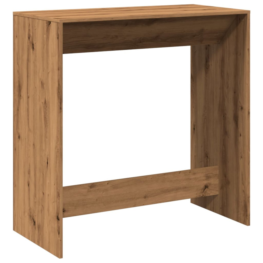 Bartafel 102x50x103,5 cm bewerkt hout artisanaal eikenkleur