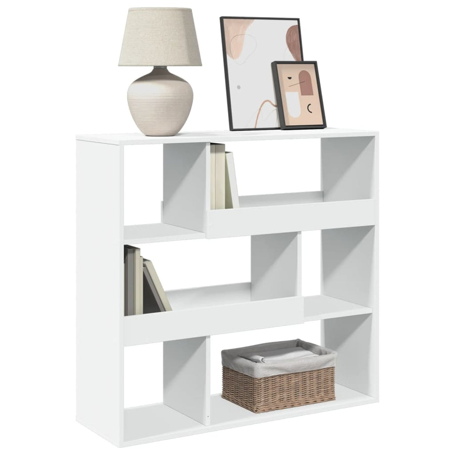 Boekenkast/kamerscherm 100x33x94,5 cm wit