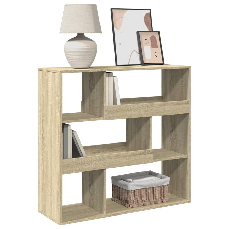 Boekenkast / kamerscherm 100x33x94,5 cm sonoma eikenkleurig