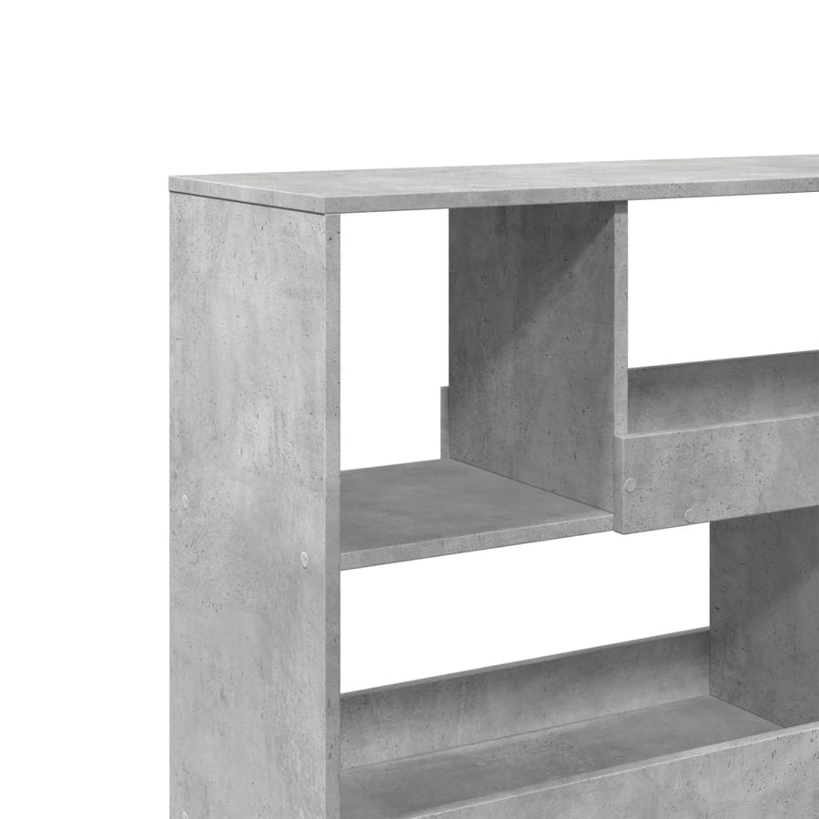 Boekenkast / kamerscherm 100x33x94,5 cm betongrijs