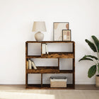 Bookcase / room divider 100x33x94.5 cm smoked oak colour