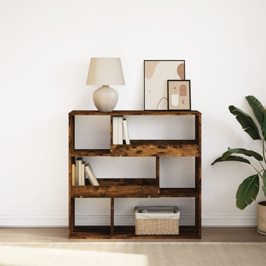 Boekenkast / kamerscherm 100x33x94,5 cm gerookt eikenkleurig
