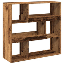 Boekenkast / kamerscherm 100x33x94,5 cm oud houtkleurig