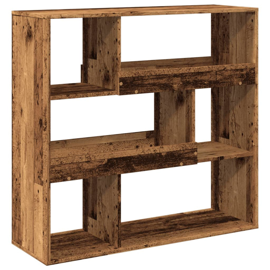 Boekenkast / kamerscherm 100x33x94,5 cm oud houtkleurig
