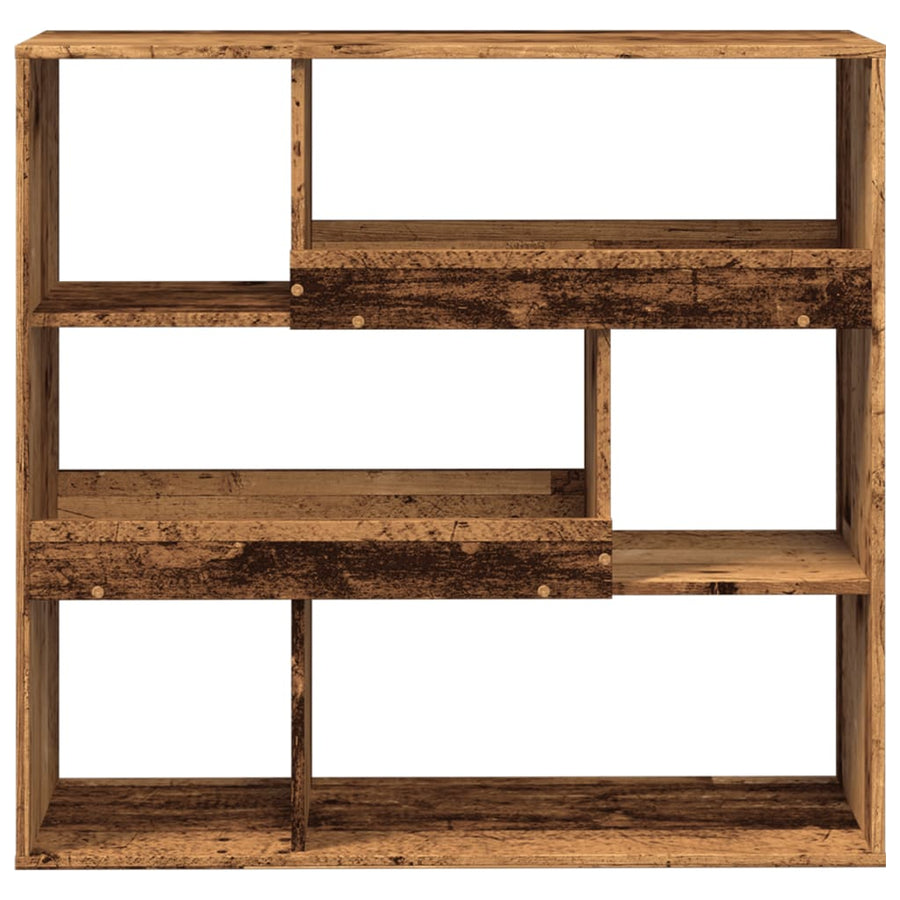 Boekenkast / kamerscherm 100x33x94,5 cm oud houtkleurig