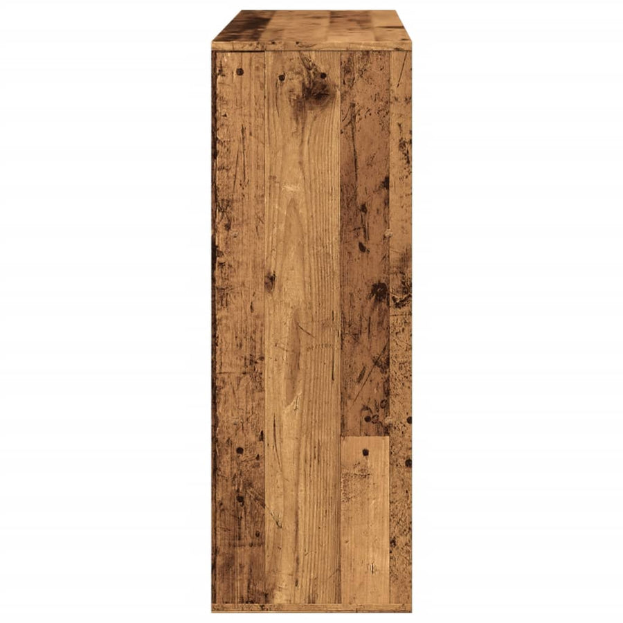 Boekenkast / kamerscherm 100x33x94,5 cm oud houtkleurig