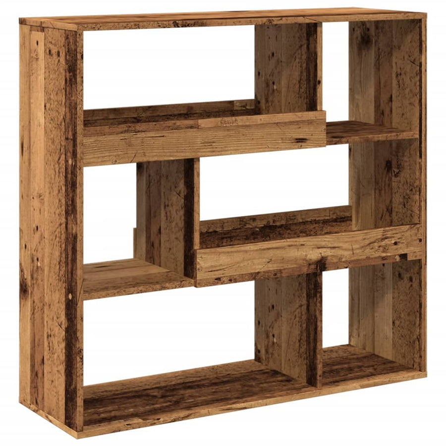 Boekenkast / kamerscherm 100x33x94,5 cm oud houtkleurig